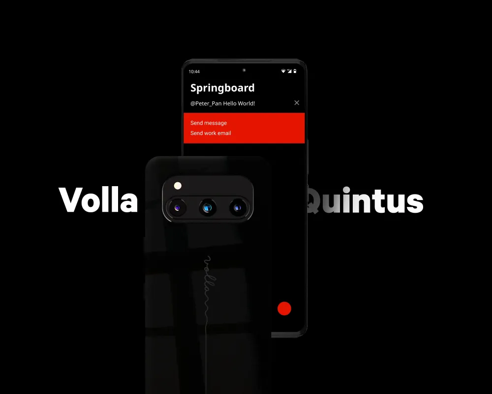 Volla Phone Quintus - Revolutionäres Smartphone mit verteiltem Cloud-Computing und dezentralem Meshn (© Volla Systeme GmbH)