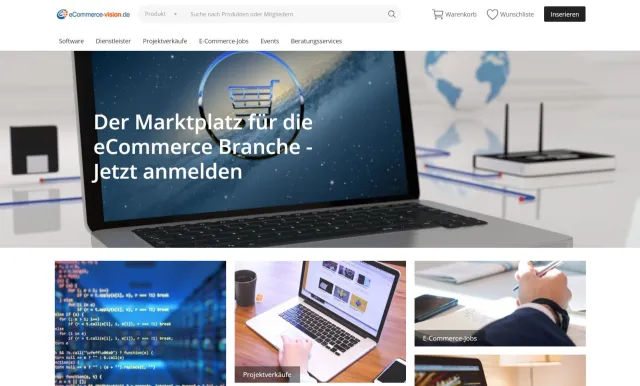 Bild: eCommerce-vision Magazin startet E-Commerce Marktplatz
