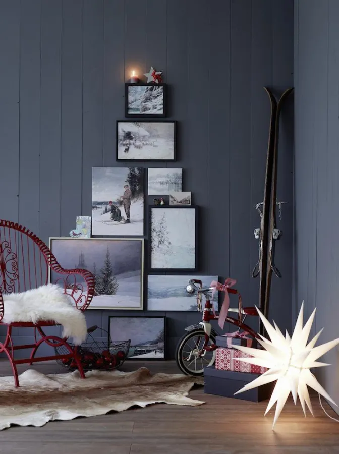 Garantiert nadelfrei: Weihnachtsbaum aus Gemälden. Quelle: Kunstkopie.de