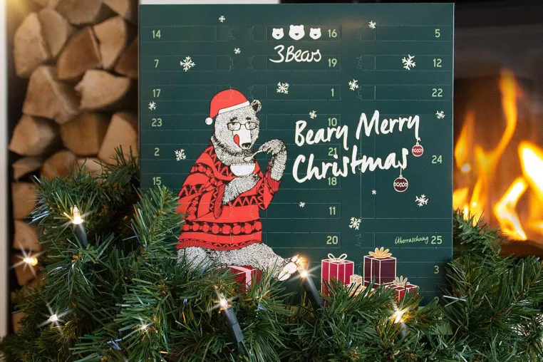 „Beary Merry Christmas“ mit dem 3Bears Adventskalender: Die Adventszeit wird bärenstark! Bild: „Beary Merry Christmas“ mit dem 3Bears Adventskalender: Die Adventszeit wird bärenstark!