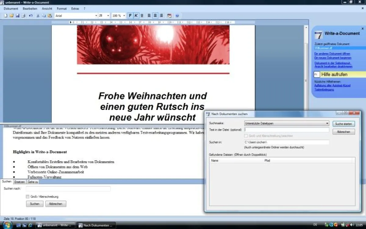 Screenshot von