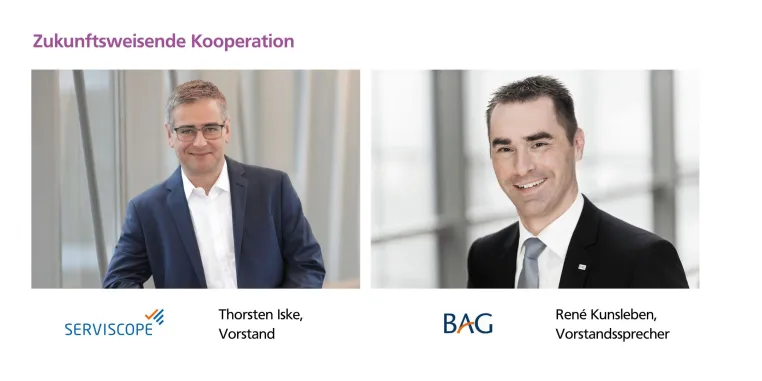 Zukunftweisende Kooperation
von SERVISCOPE und BAG Bild: Zukunftweisende Kooperation
von SERVISCOPE und BAG