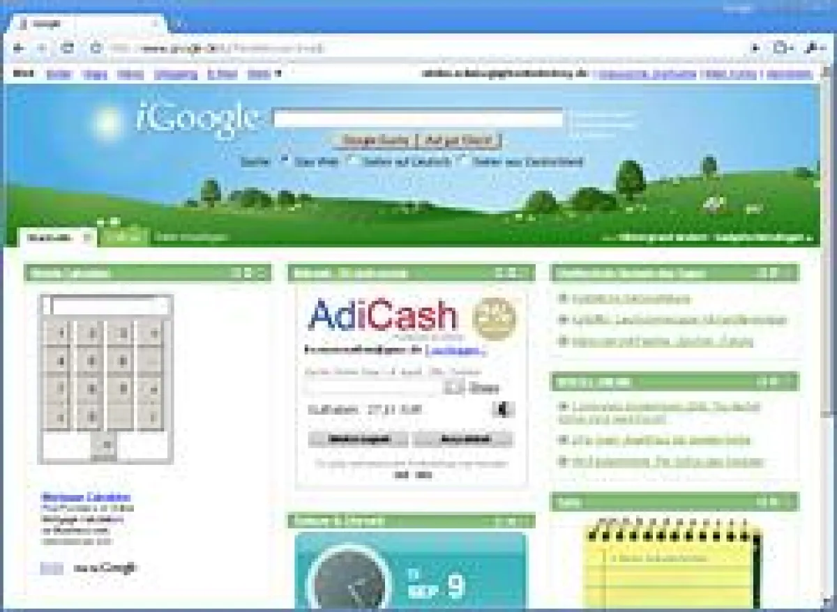Google Gadget ersetzt Toolbar für Firefox und Internet Explorer