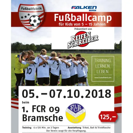 Bild: Grosses Fussballcamp beim 1. FCR 09 Bramsche