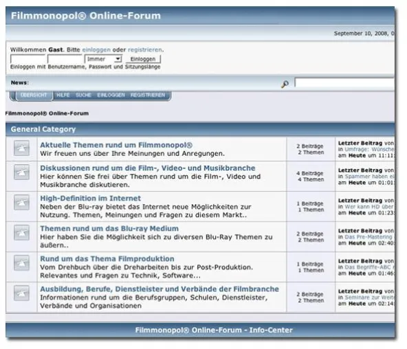 Bild: Filmmonopol schaltet neues Online-Forum live