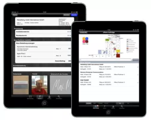 Bild: Mit der Field Force Automation (FFA) App zu optimierten Prozessen im Außendienst