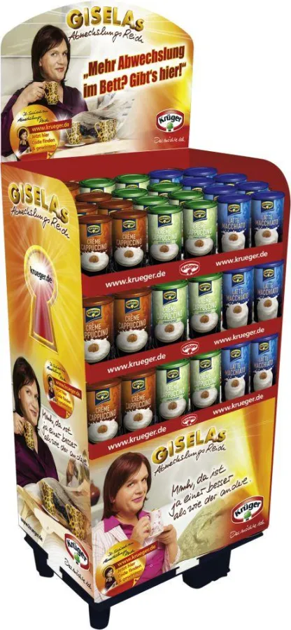 Die Gisela-Displays sorgen für mehr Abwechslung im Markt