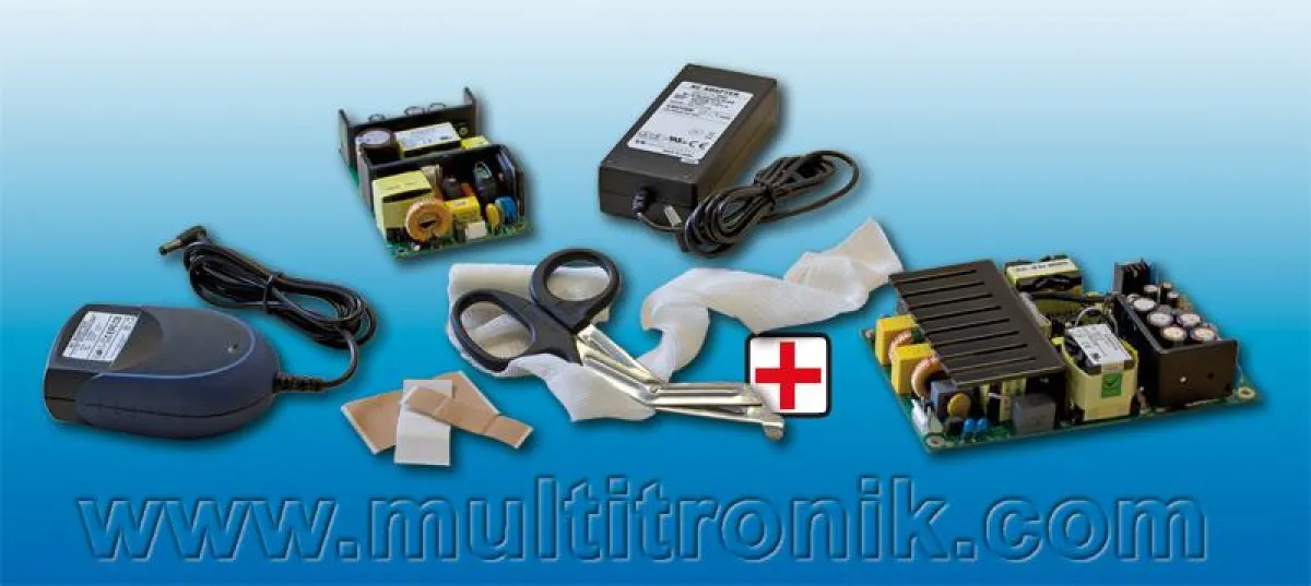 Medizinische Open-Fram-, Tiusch- und Steckernetzteile by M+R Multitronik GmbH