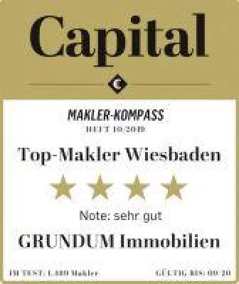 Bild: GRUNDUM Immobilien GmbH wurde als "Top Makler" vom Wirtschaftsmagazin Capital "Makler-Kompass" ausgezeichnet