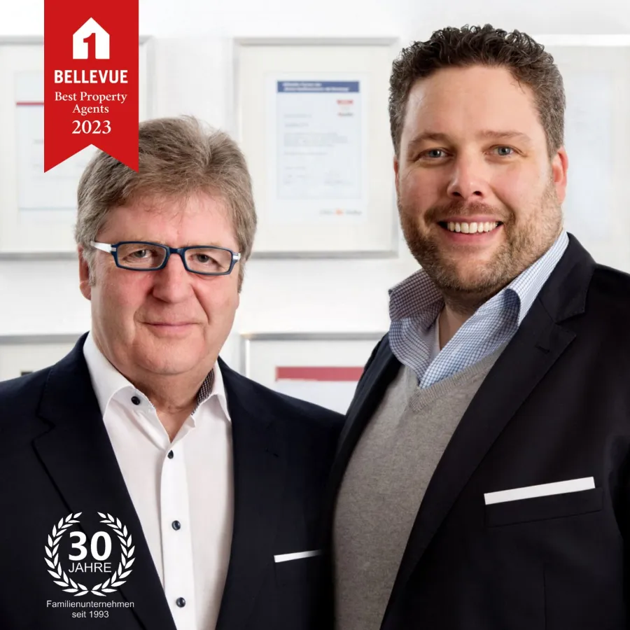 30-jährige Präsens am Markt: Robert Eck (li.) und Christian Eck (© Eck & Oberg Unternehmensgruppe)