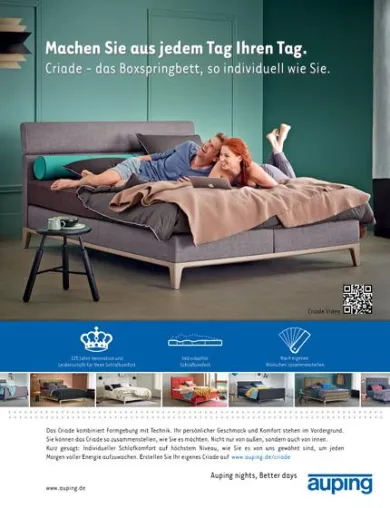 VUCX sorgt 2014 dafür, dass niederländische Betten deutsche Schlafzimmer erobern Bild: VUCX sorgt 2014 dafür, dass niederländische Betten deutsche Schlafzimmer erobern