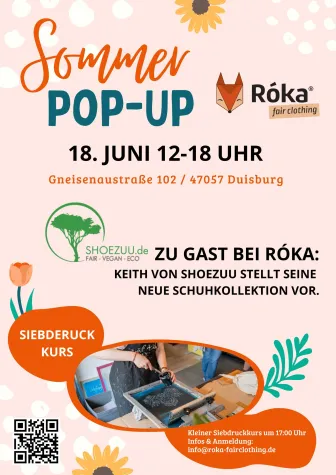 Event: Sommer Pop-Up | Róka x Shoezuu Bild: Event: Sommer Pop-Up | Róka x Shoezuu