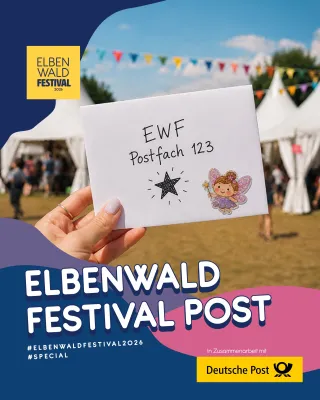 Bild: Weltpremiere auf dem Elbenwald Festival: Zusammen mit der Deutschen Post entsteht erstes analoges Fan-Netzwerk