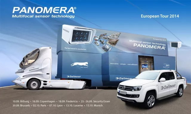 Dallmeier Roadshow 2014: Der Panomera®-Truck ist wieder auf Tour Bild: Dallmeier Roadshow 2014: Der Panomera®-Truck ist wieder auf Tour