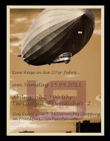 Bild: Shopping unter dem Zeppelin