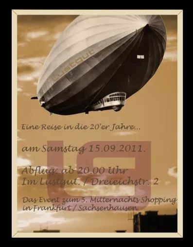 Bild: Shopping unter dem Zeppelin