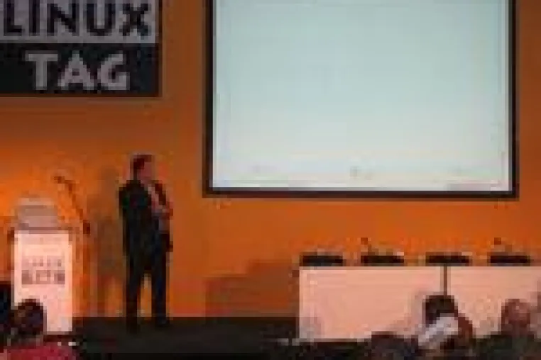 Bild: metas stellt ADempiere auf dem Linux Tag vor