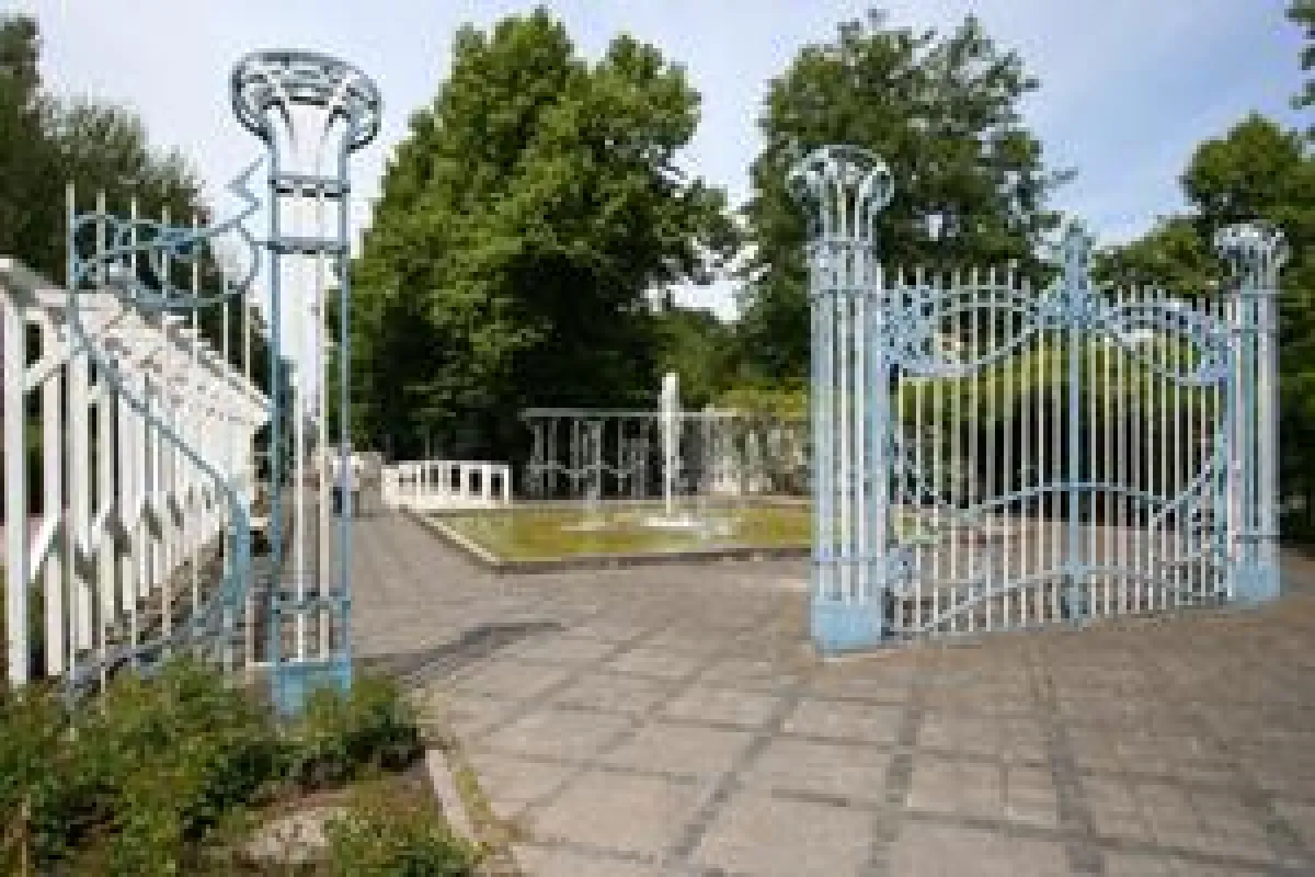 Gracht im Kurpark von Bad Waldliesborn