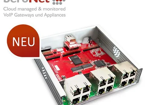 beroNet stellt auf der CeBIT das neue Gateway und die neue Telephony Appliance vor Bild: beroNet stellt auf der CeBIT das neue Gateway und die neue Telephony Appliance vor