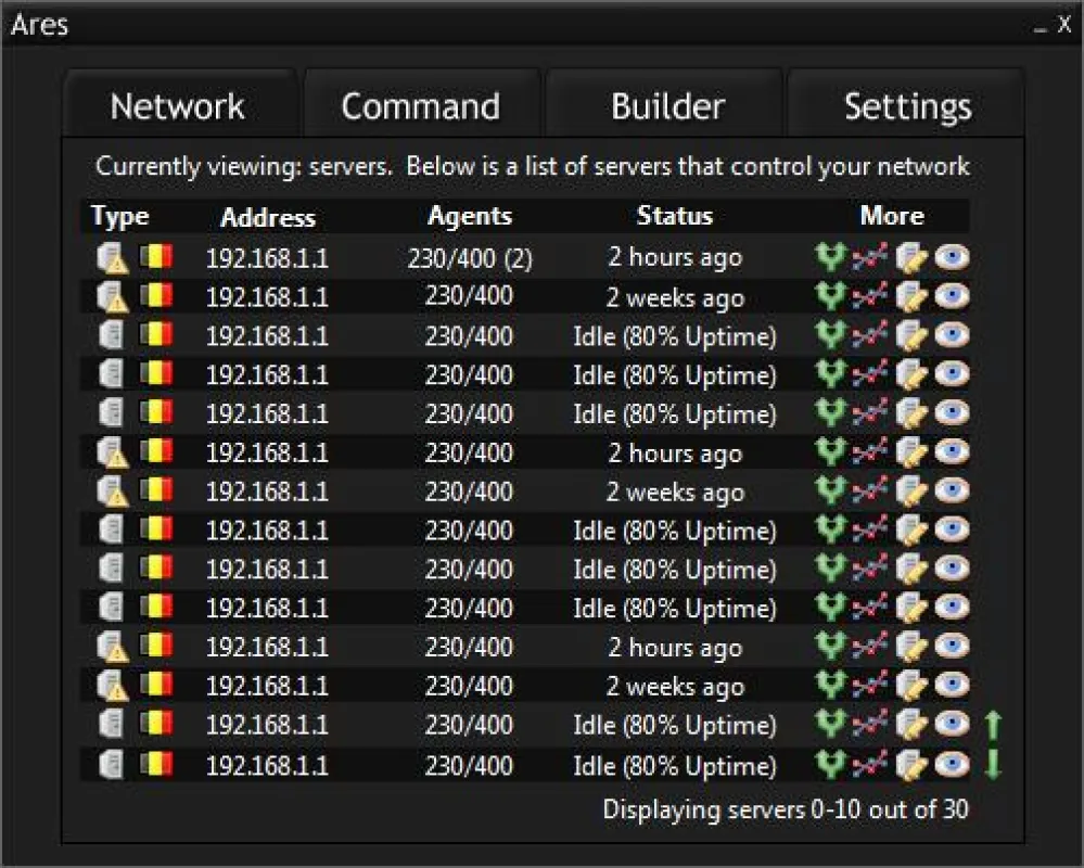 G Data Software AG: Interface von Ares