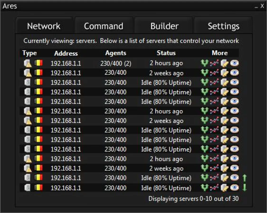 G Data Software AG: Interface von Ares
