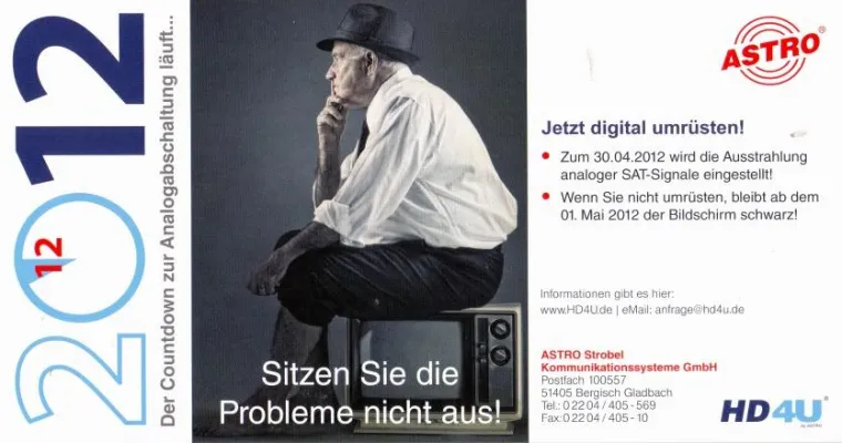 Bild: 30.04.2012 wichtiges Datum für Pensionen und Hotels - rechtzeitig auf Digitalempfang umrüsten