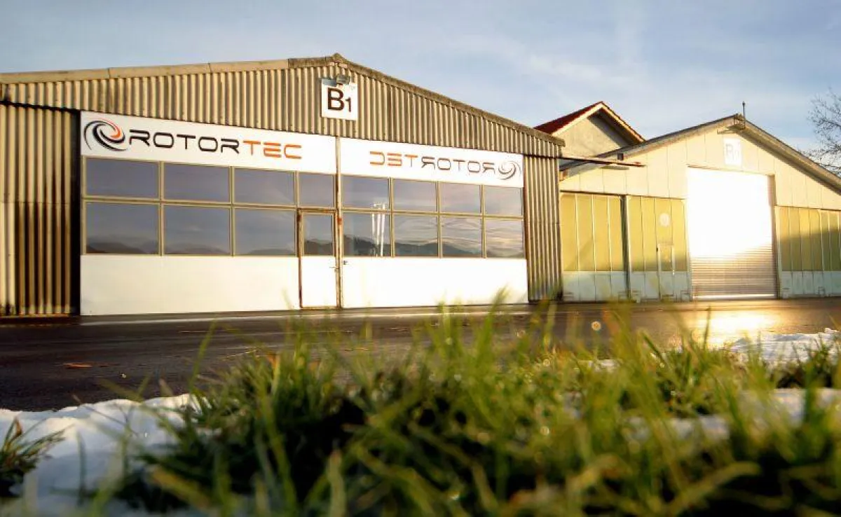 Rotortec Hangar am Flugplatz Altenrhein (Bild: Stefan della Torre)