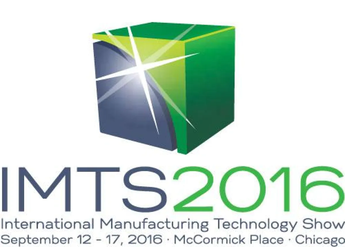 Logo der IMTS 2016 in Chicago