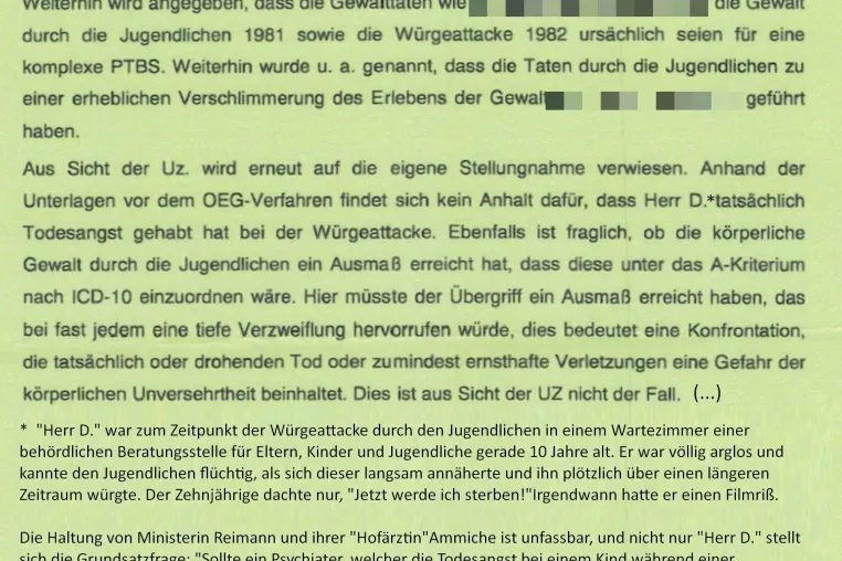 Bild: Sozialministerin Reimann: „Würgeattacken lösen bei einem Kind keine Todesangst aus“