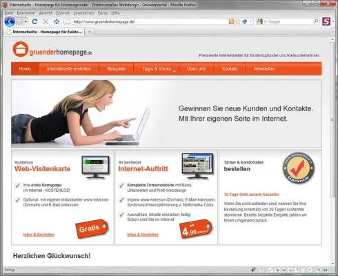 Bild: Internet für Existenzgründer und Kleinunternehmer: Eigene Homepage selber erstellen