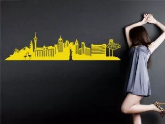 Bild: Amerikanische Skylines als Wandtattoo