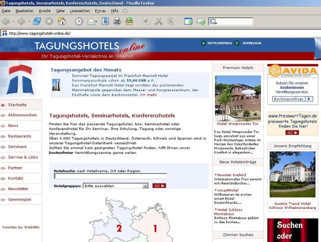 Bild: Web-Forscher küren tagungshotels-online.de zur Web-Seite des Monats
