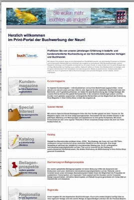 Bild: Buchwerbung der Neun startet am 1. August Online-Print-Portal für Buchhandel