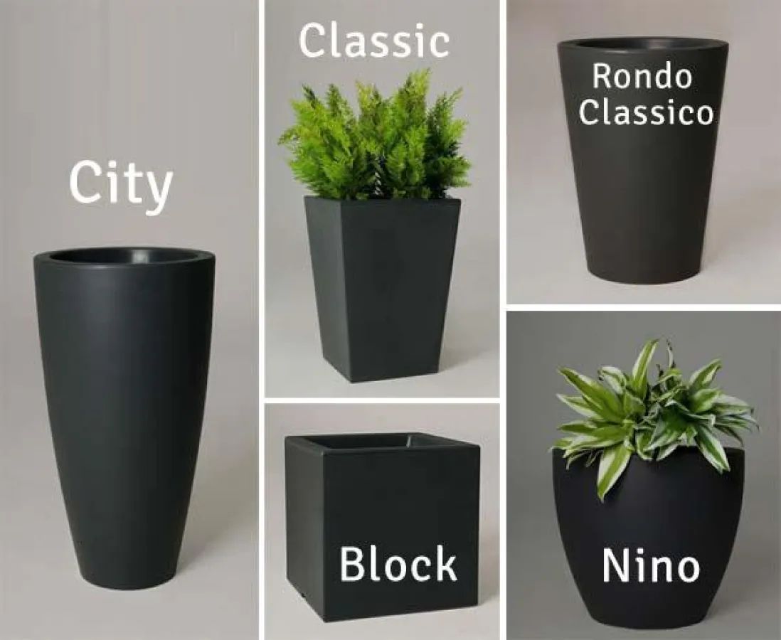 Neue Pflanzkübel-Serie aus Kunststoff
