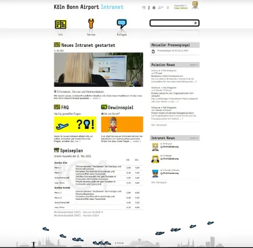 Bild: Internetagentur kernpunkt GmbH realisiert Intranet für den Köln Bonn Airport