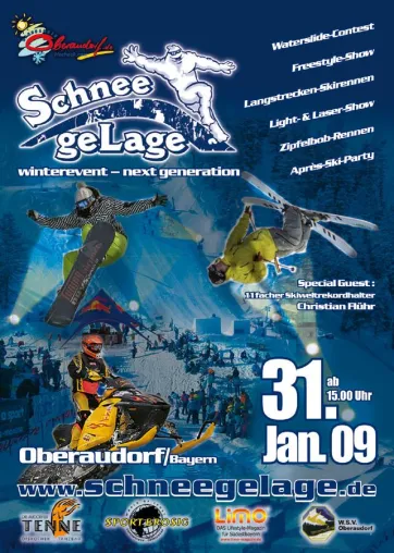 Mehr als nur ein Winterevent - SchneeGeLage am 31. Januar 2009 in Oberaudorf Bild: Mehr als nur ein Winterevent - SchneeGeLage am 31. Januar 2009 in Oberaudorf