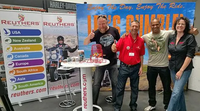 Bild: Motorrad-Fans zählen Countdown bis zur INTERMOT 2016: Reuthers Harley-Davidson präsentiert in Halle 9 Stand B8