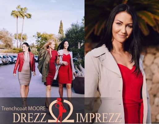 Bild: Drezz2Imprezz erweitert das Sortiment mit dem Trenchcoat MOORE