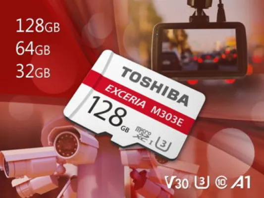 Bild: Toshiba Memory Europe präsentiert die EXERIA M303E für Full-HD-Dashcams und Überwachungskameras (1)