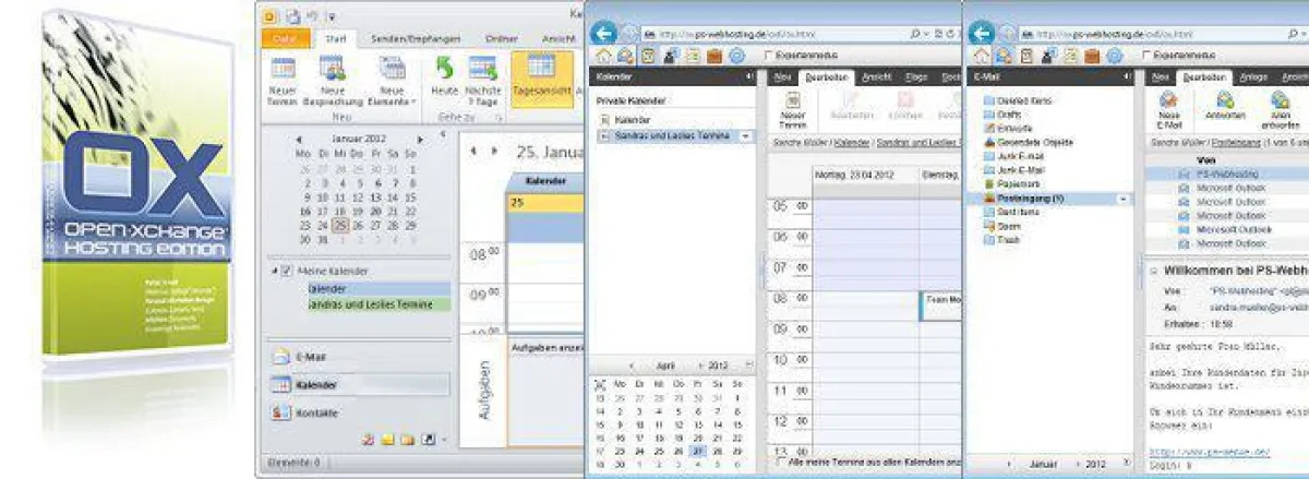 Open-Xchange Groupware bei PS-Webhosting