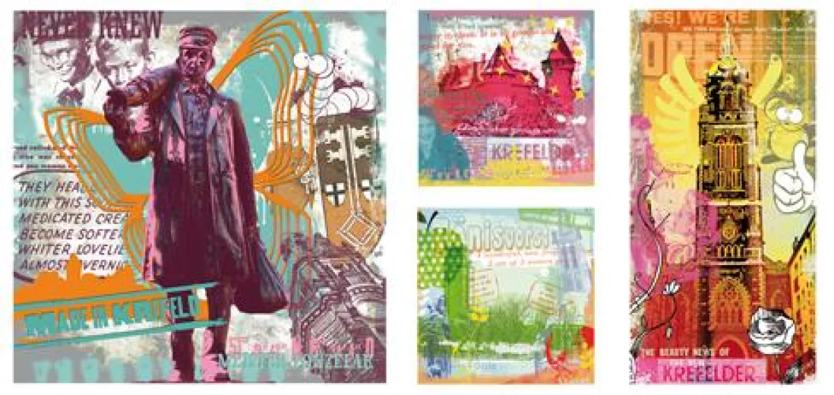 Auswahl von Bildmotive der Grafik-Design Editionsreihe 