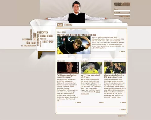 Bild: Neues Jahr, neuer Look, neue Inhalte – Nuri Sahin präsentiert sich im neuen Design