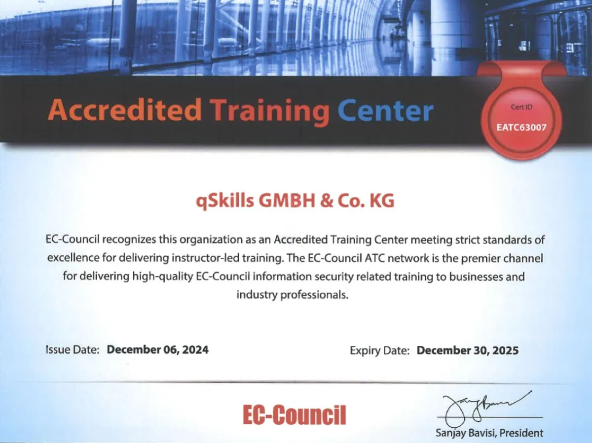 qSkills GmbH & Co. KG - Accredited Training Center EC-Council (© qSkills GmbH & Co. KG)