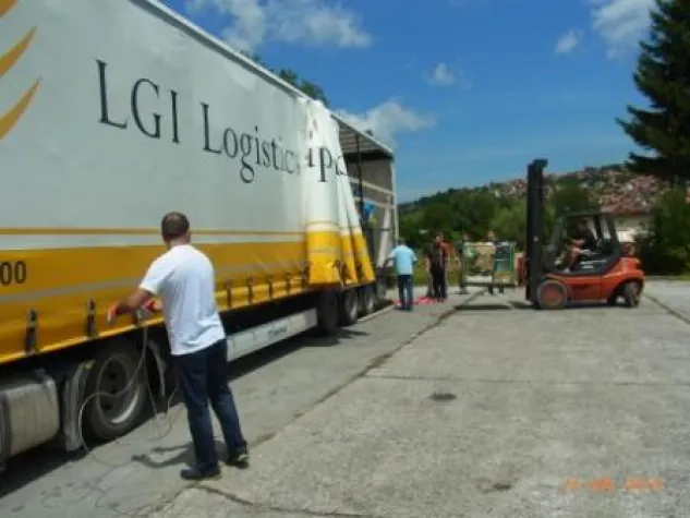 Bild: LGI Logistics Group International GmbH schickt Hilfstransport nach Bosnien