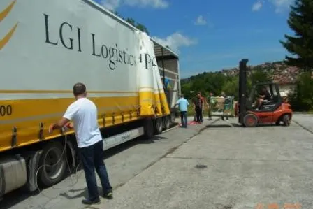 Bild: LGI Logistics Group International GmbH schickt Hilfstransport nach Bosnien