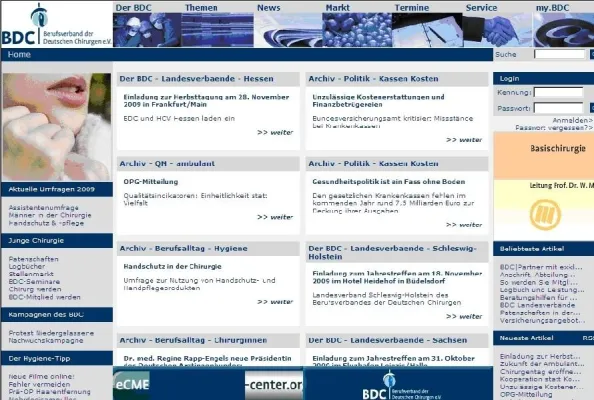 Bild: BDC bietet mit Chirurgenportal interessante Zielgruppen-Kontakte