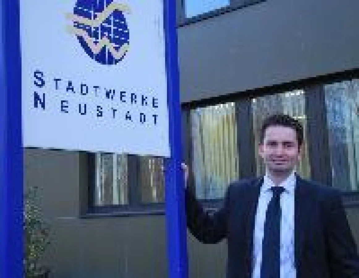 Leiter Energiehandel bei Stadtwerke Neustadt, Tobias Schrutt