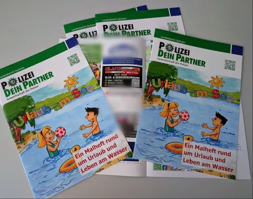 Glanzpunkt GmbH Leipzig: Gebäudereiniger unterstützt Kinder-Malhefte „Urlaub am See" Bild: Glanzpunkt GmbH Leipzig: Gebäudereiniger unterstützt Kinder-Malhefte „Urlaub am See"