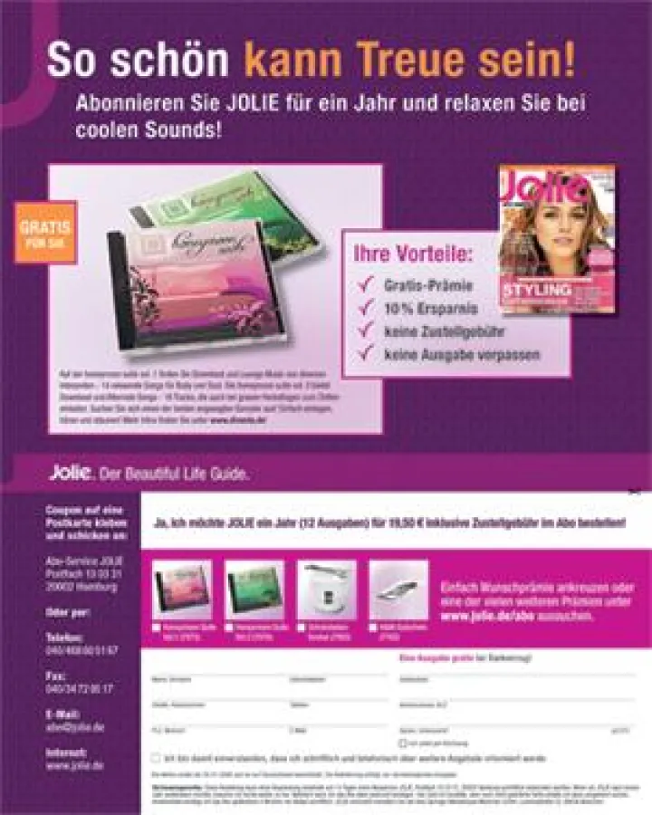 12 Jolie Ausgaben und eine Honeymoon Suite CD