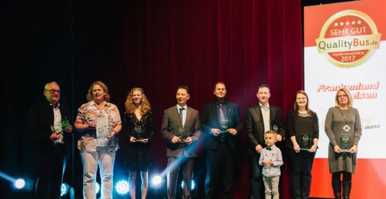 QualityBus Award 2017 – Die ausgezeichneten Busreiseveranstalter Bild: QualityBus Award 2017 – Die ausgezeichneten Busreiseveranstalter